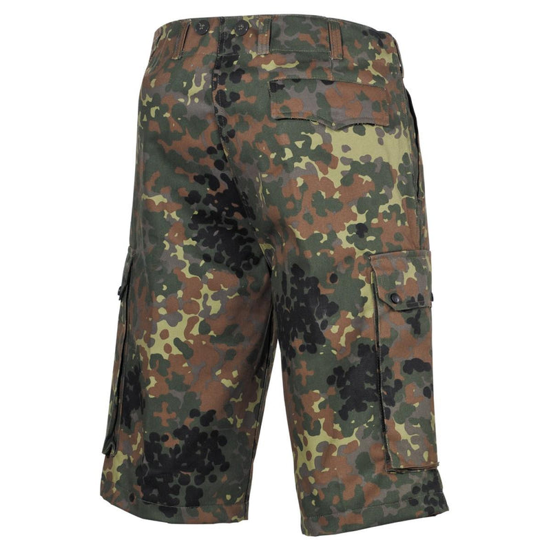 MFH Brand Army Style Style Shorts Bermuda Flecklern Camo Solidne Ripstop Mundor Nowy