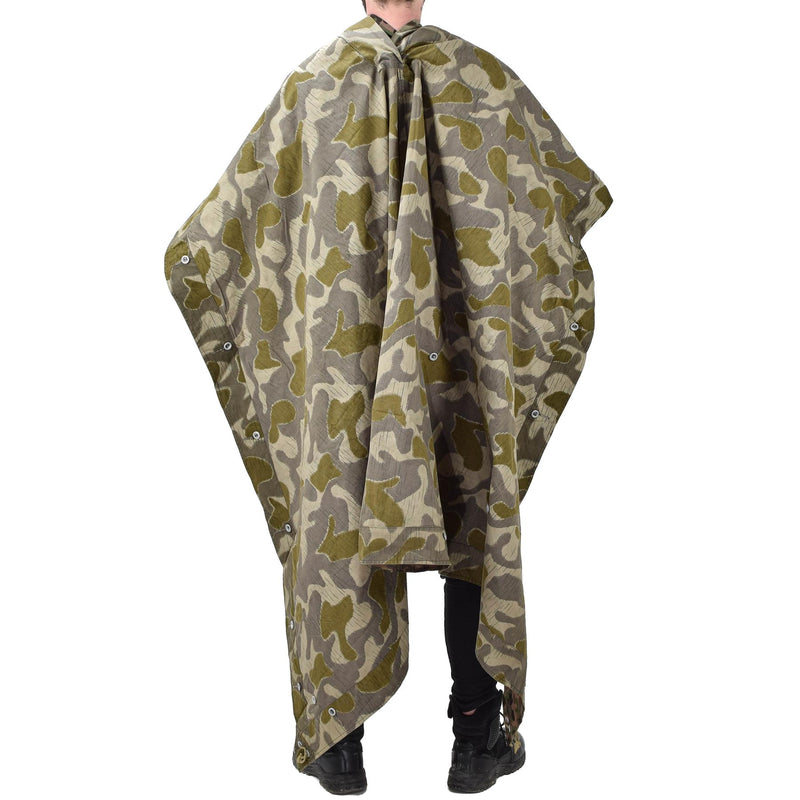 Oryginalny austriacki armia grochu kropka camo camo poncho namiot wodny wodoodporny vintage