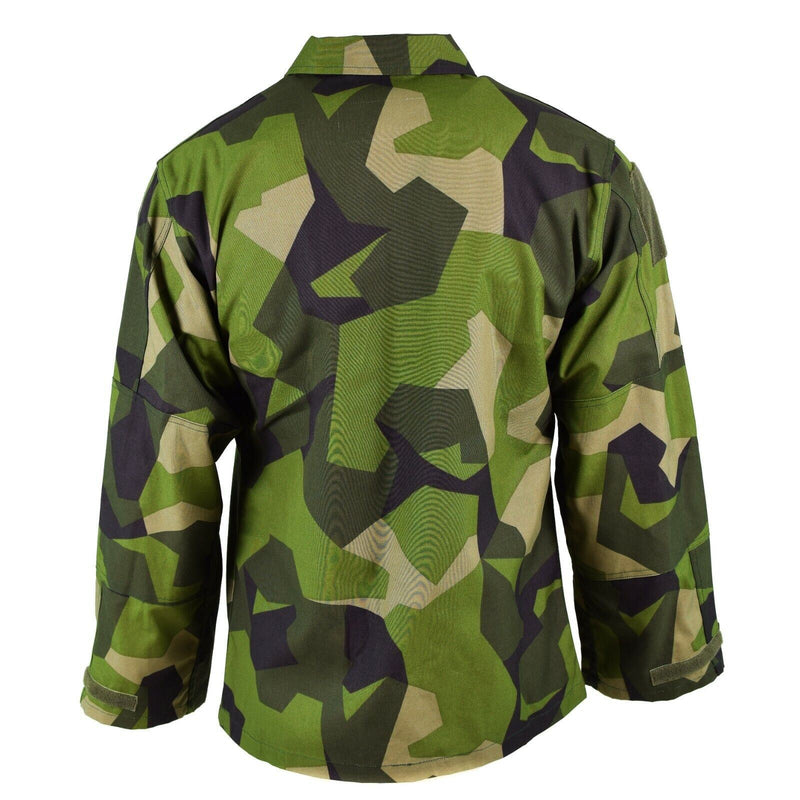 Oryginalna szwedzka armia M90 Splinter Camouflage Field Field Shirt Nowa nowa