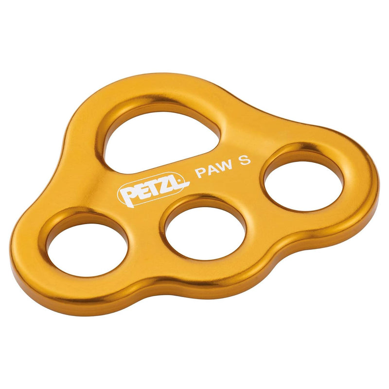 Petzl Paw S Płyta bezpieczeństwa 3 punkty kotwicy o wysokiej wytrzymałości aluminium żółty