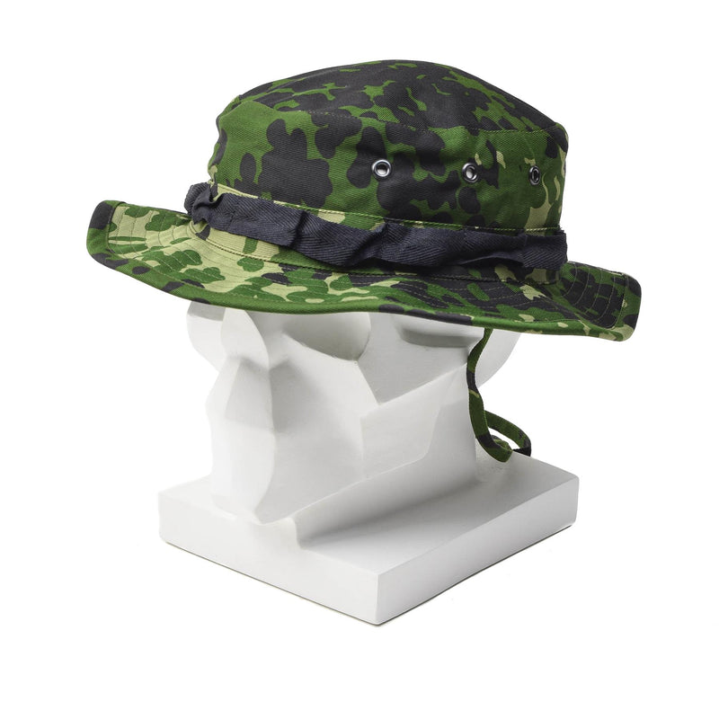 Oryginalny duński wojskowy M84 Camo Boonie Hat Summer Tropical Cap Wide Brim Nowy