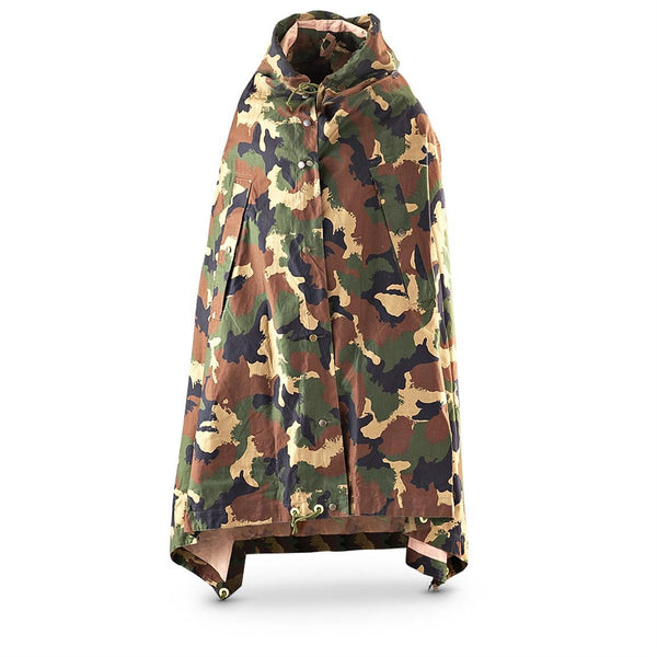 Oryginalny schronisko armii pół poncho Camo Wodoodporne 165 x 255 cm nadwyżka