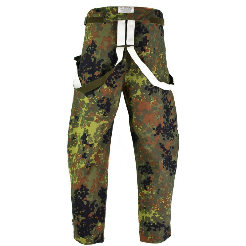 Oryginalne spodnie niemieckie spodnie armii niemieckiej Goretex Bib n Brace Flecktarn