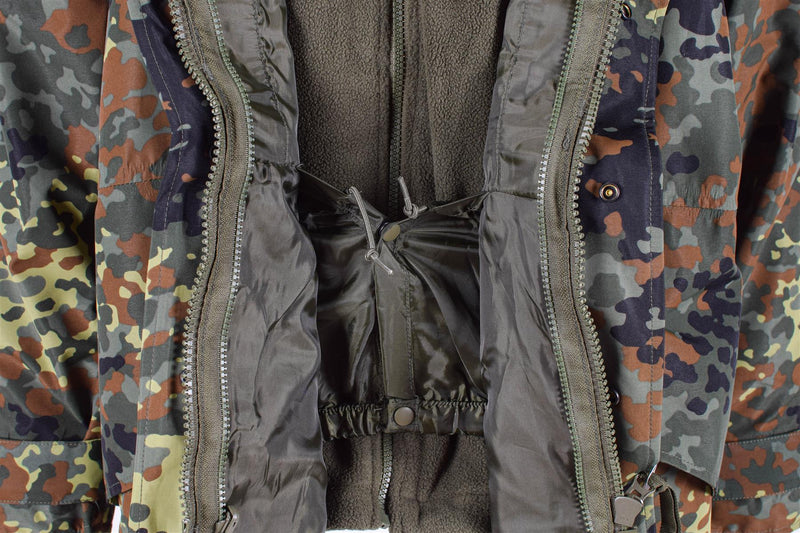 MIL-TEC Niemiecka armia niemiecka w liniowcu Goretex Camo Flecklerph Waterproof Men Kurtka