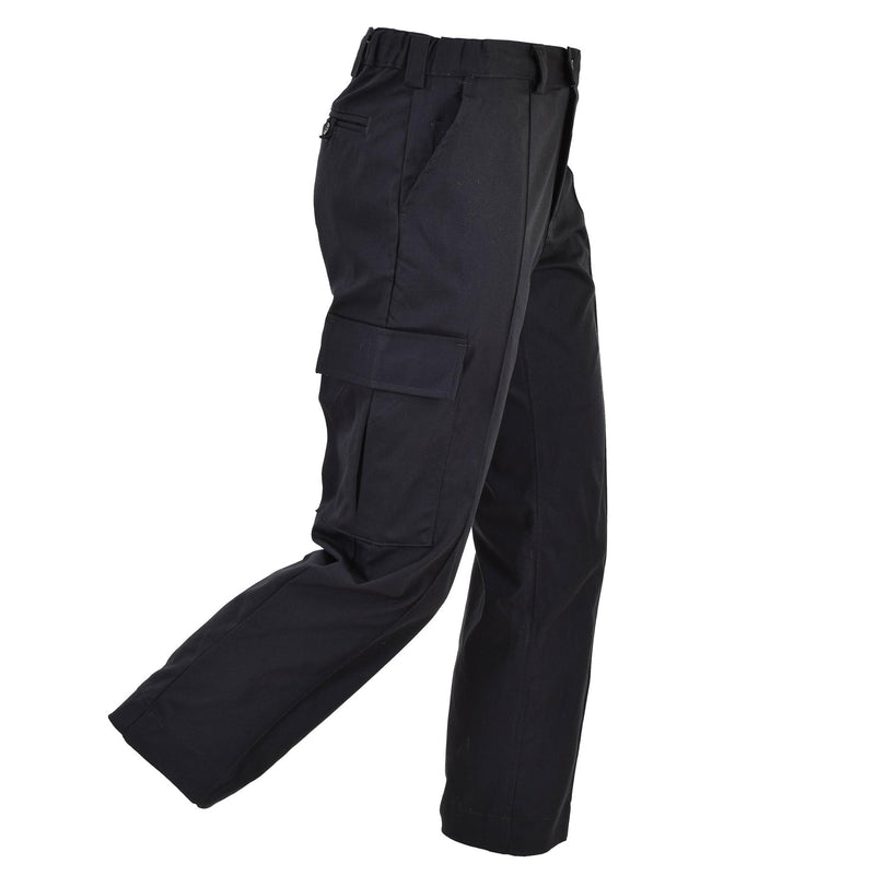 Oryginalne brytyjskie policyjne spodnie Black Cargo Pants Activewear Mundur Mundery Nowe