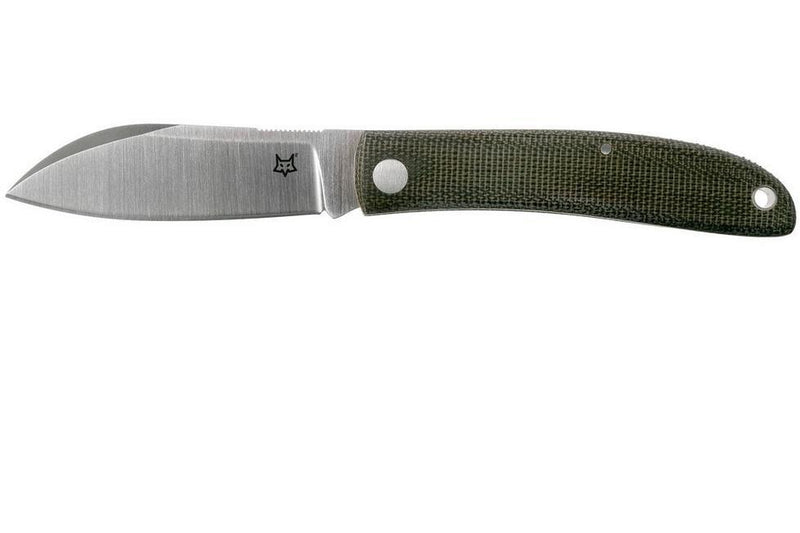 Fox Knives Brand Włochy Livri Solding Knife ze stali nierdzewnej M390 Green Micarta