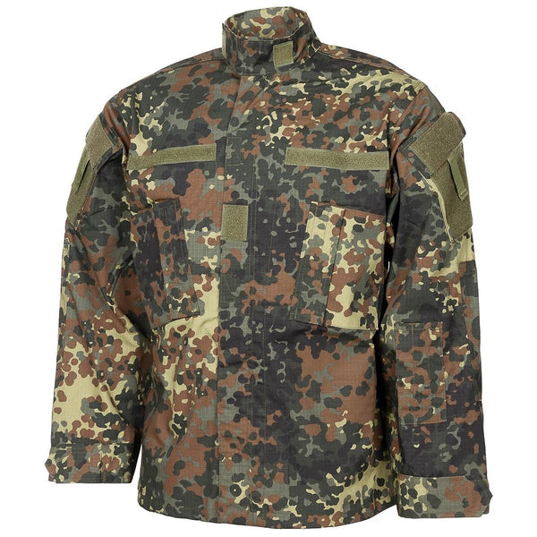 Marka MFH amerykański styl wojskowy kurtka pola mundur flecklecktarn camo ripstop nowy