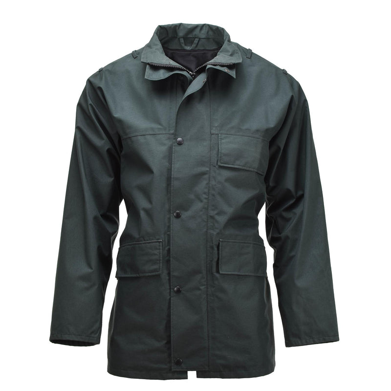 Oryginalne brytyjskie oddziały policyjne kurtka deszczowa Goretex Parma Waterproof Coat Green