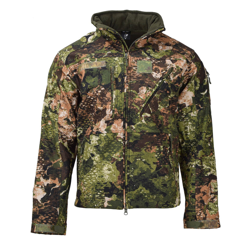 MIL-TEC Army Softshell Tactical Kurtka polarowa wodoodporna 3-warstwowa laminat z kapturem