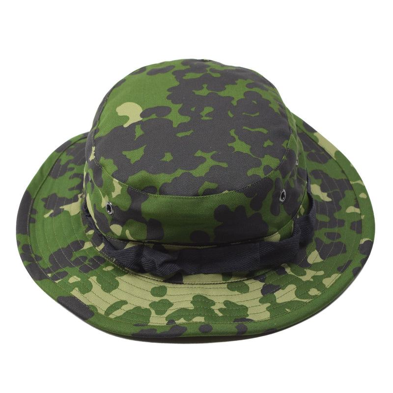 Oryginalny duński wojskowy M84 Camo Boonie Hat Summer Tropical Cap Wide Brim Nowy