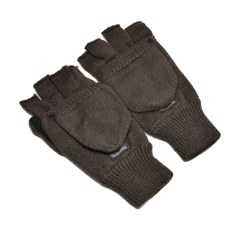 Brand Thinsulate Finger Mittens Rękawiczki zimowe czarne oliwki od