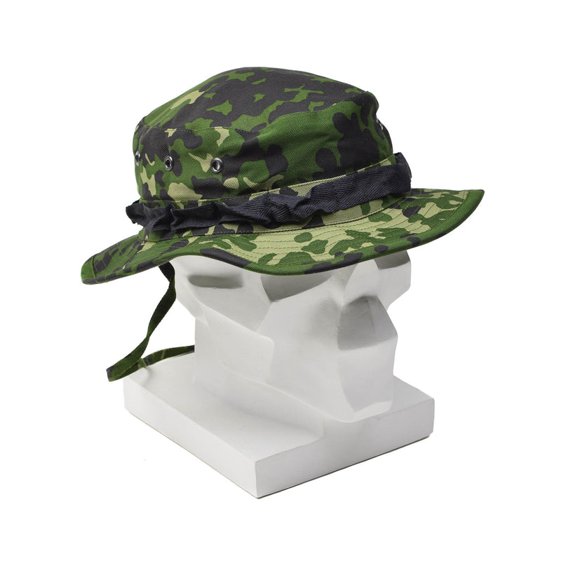 Oryginalny duński wojskowy M84 Camo Boonie Hat Summer Tropical Cap Wide Brim Nowy