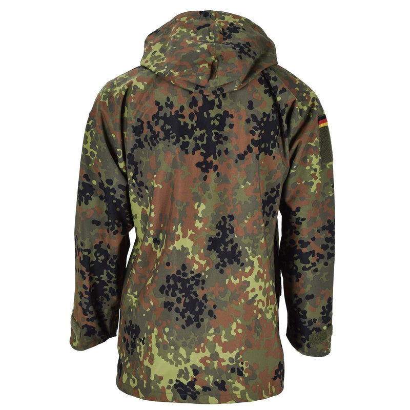 Marka MIL-TEC niemiecka kurtka polowa goretex flecklern camo wodoodporny deszcz