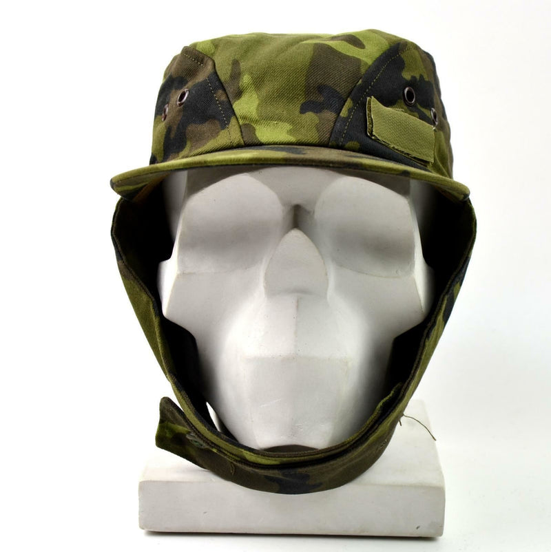 Oryginalna czapka wojskowa armii czeskiej M 95 Camo CZ Field Combat Hat Woodland New