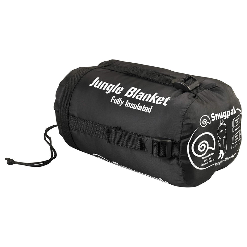 Snugpak Insulated Jungle Blanket Lightweight Windproof Water Repellent Black