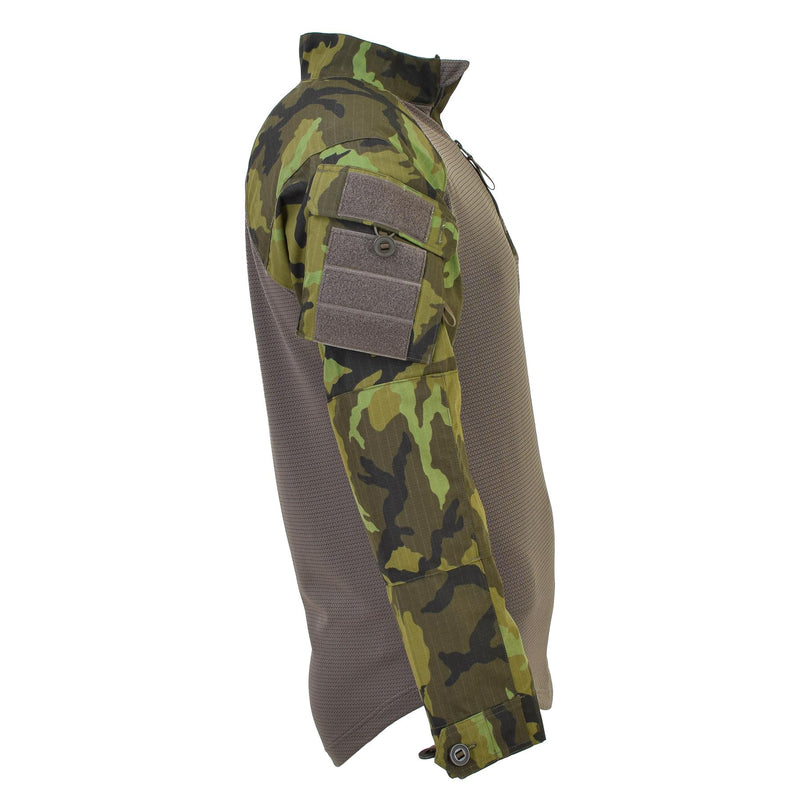 Oryginalne czeskie armia taktyczna koszule bojowe UBAC Woodland Camo Long Rleeve Nowe