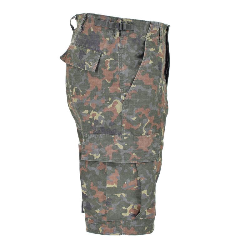 Marka MIL-TEC w stylu wojskowym Stanów Zjednoczonych wstępnie prania Flecklecktarn Camo Ripstop Field Field Shorts