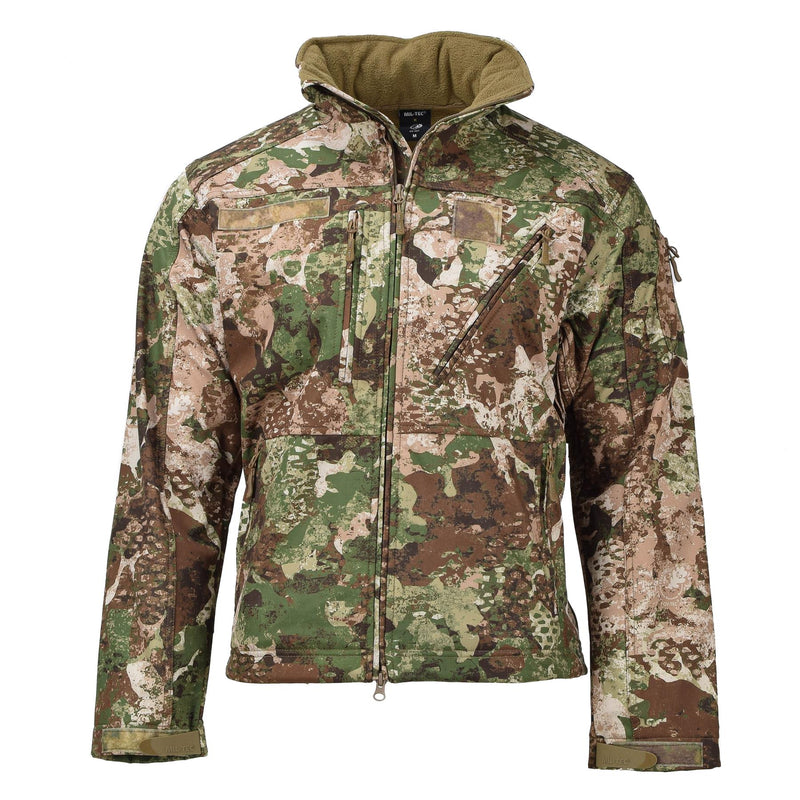 MIL-TEC Army Softshell Tactical Kurtka polarowa wodoodporna 3-warstwowa laminat z kapturem