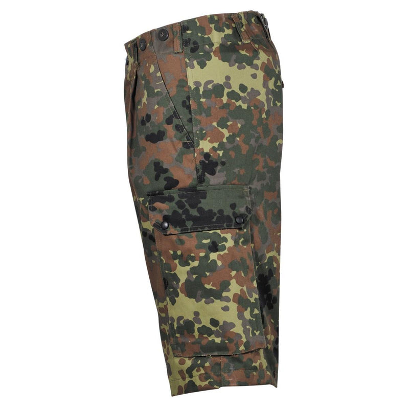 MFH Brand Army Style Style Shorts Bermuda Flecklern Camo Solidne Ripstop Mundor Nowy