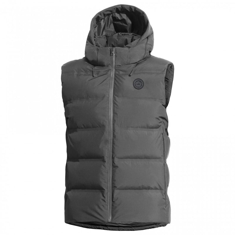 Pentagon Omega Down Vest Grey Water Repellent powlekany z kapturem rękaw z kapturem zima