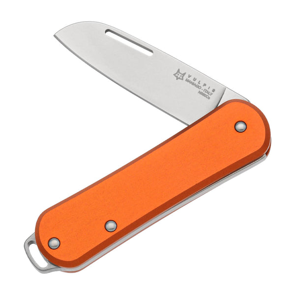 Fox Knives vulpis FX-VP108 lub składany kieszonkowy nóż ze stali nierdzewnej N690CO Orange