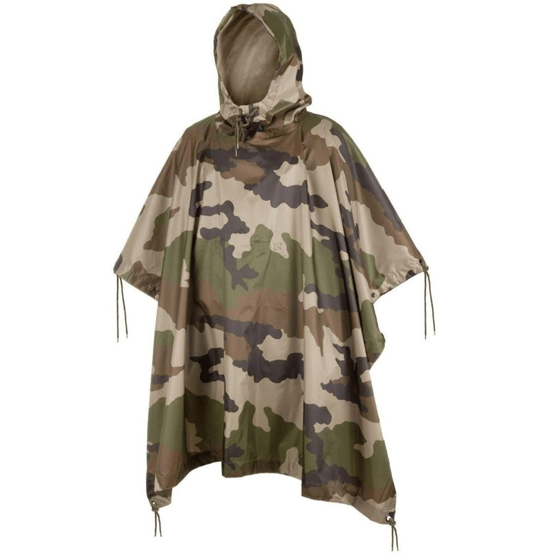 Wodoodporny deszcz w stylu armii marki Ripstop Poncho Cape Military CCE Camuflage