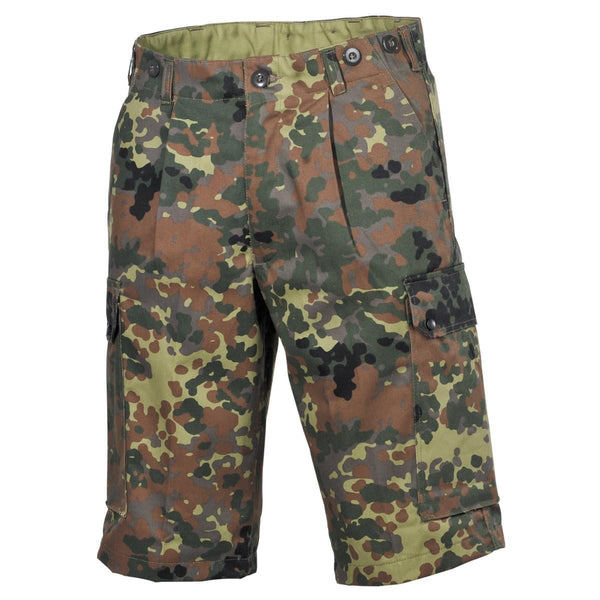 MFH Brand Army Style Style Shorts Bermuda Flecklern Camo Solidne Ripstop Mundor Nowy