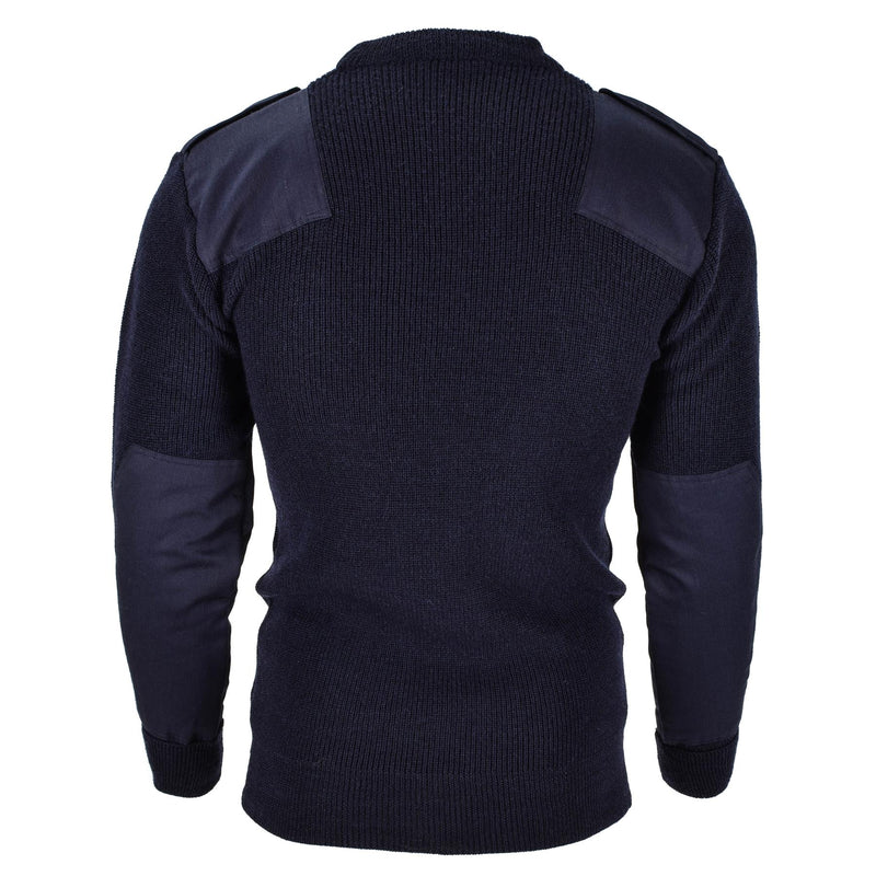 Mil-Tec marka Sweater Niemiecki pullover komandos jumper granatowy wełna sweter