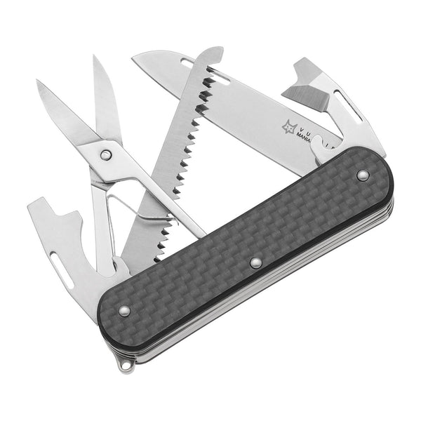 Fox Knives vulpis FX-VP130-SF5 CF Multi Tool Cocket Knife Stal nierdzewna M390