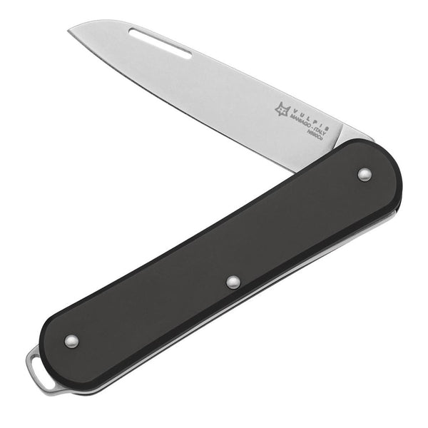 Fox Knives vulpis FX-VP130 BK Składany nóż kieszonkowy stal nierdzewna N690CO Black