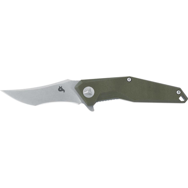 Fox Knives noże Kravi shai kieszonkowy nóż 440C Kamienne Zmawowanie G10 Green 2.76