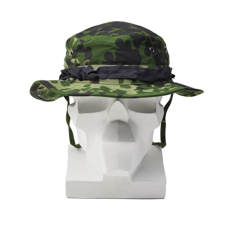 Oryginalny duński wojskowy M84 Camo Boonie Hat Summer Tropical Cap Wide Brim Nowy