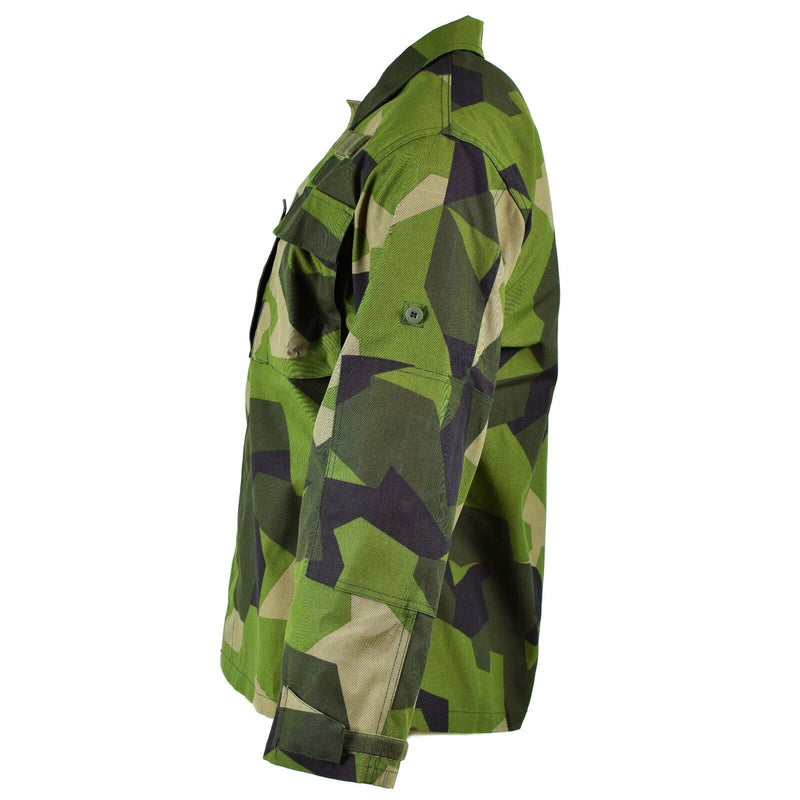 Oryginalna szwedzka armia M90 Splinter Camouflage Field Field Shirt Nowa nowa