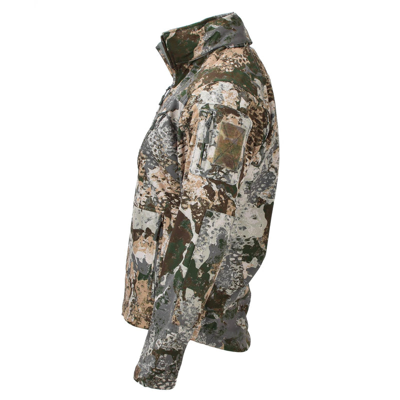 MIL-TEC Army Softshell Tactical Kurtka polarowa wodoodporna 3-warstwowa laminat z kapturem