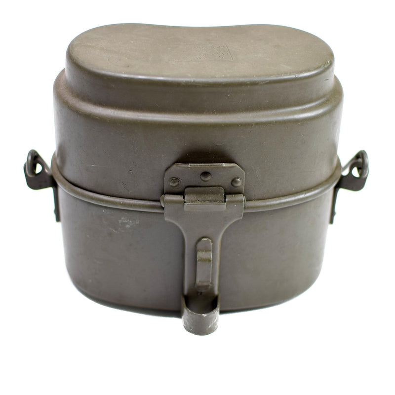 Oryginalny Polski zestaw bałaganu Aluminium Wojskowy Bowler Pot Picien Camping Olive