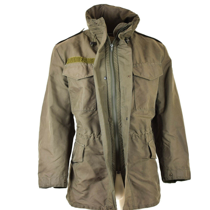 Oryginalna armia austriacka kurtka M65 Goretex wojskowy Olive Parkha Waterproof