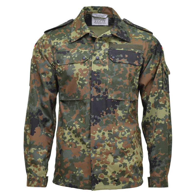 Leo Kohler Taktyczne koszule wojskowe Flecklektarn Camuflage Light Combat Kurtka BW