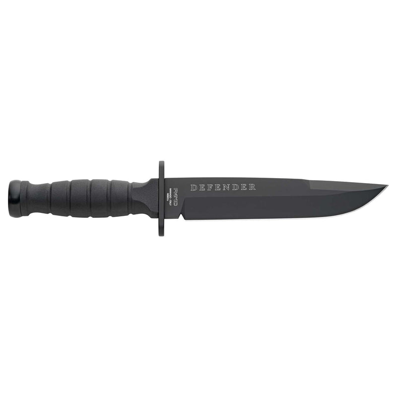 Fox Knives Brand FX-689 Obrońca stały nóż taktyczny punkt punktowy ostrze czarne