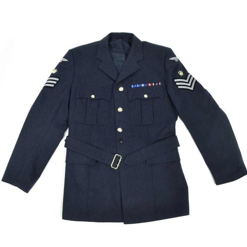 Prawdziwy brytyjska wojskowa kurtka formalna Air Force RAF Blue Wojska NOWOŚĆ