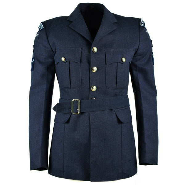 Prawdziwy brytyjska wojskowa kurtka formalna Air Force RAF Blue Wojska NOWOŚĆ