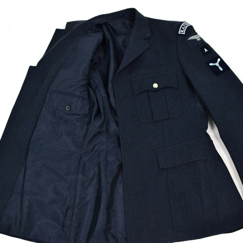 Prawdziwy brytyjska wojskowa kurtka formalna Air Force RAF Blue Wojska NOWOŚĆ