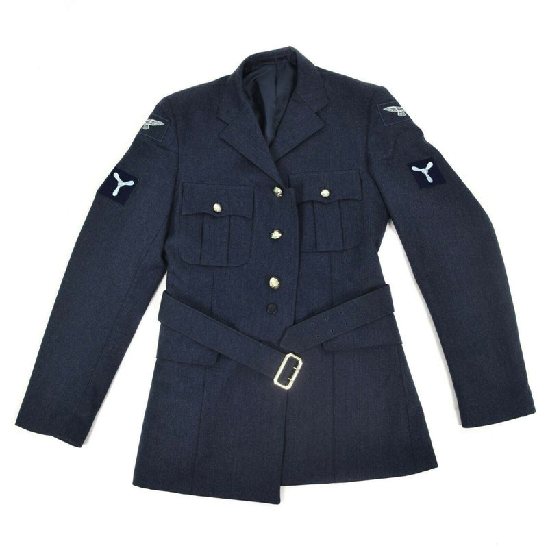 Prawdziwy brytyjska wojskowa kurtka formalna Air Force RAF Blue Wojska NOWOŚĆ