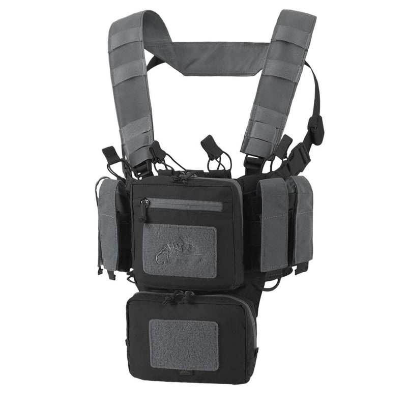 Helikon-tex training mini chest rig TMR tactical Molle range shooting field vest gray black color