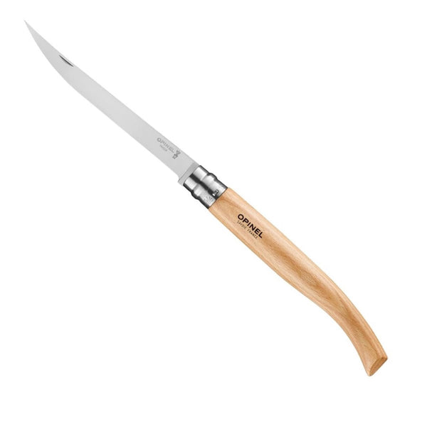 Opinel Beech Effilé 15 Fifleting Fish Knife ze stali nierdzewnej Składane ostrze