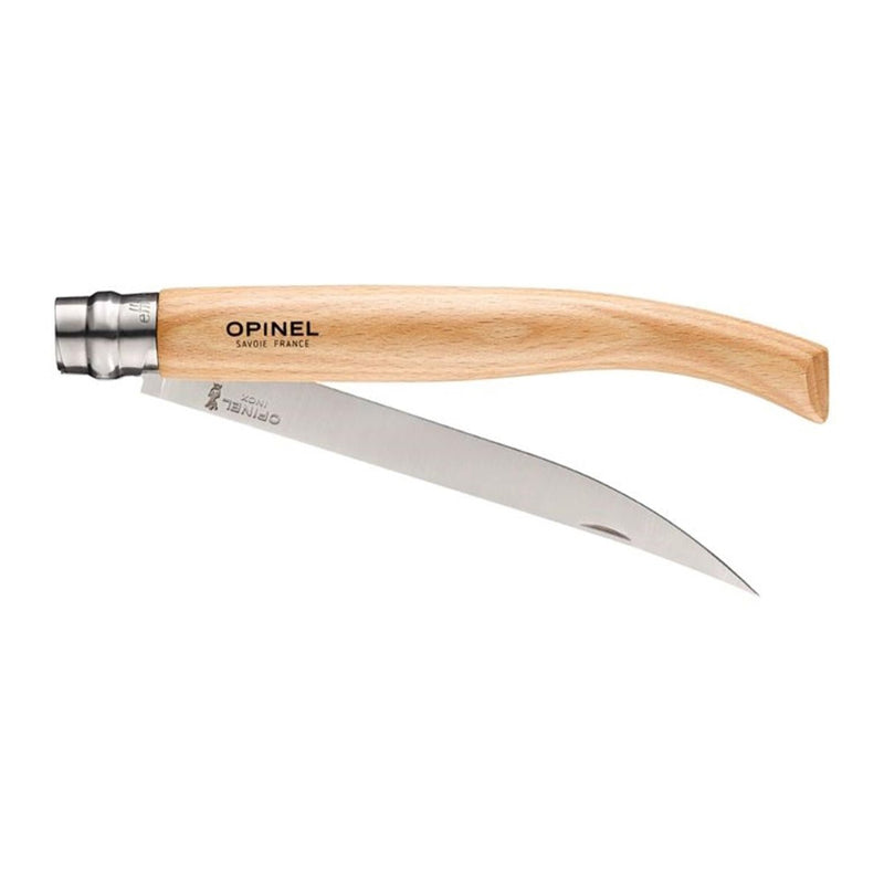 Opinel Beech Effilé 15 Fifleting Fish Knife ze stali nierdzewnej Składane ostrze