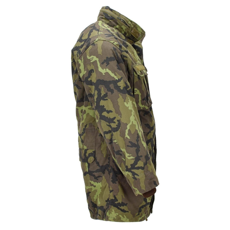 Oryginalna czeska wojskowa kurtka w stylu parki w stylu Faux Fur M95 Camouflage