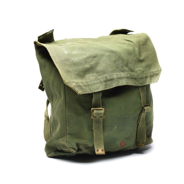 Oryginalne brytyjskie wojsko M37 Haversack Canvas Bag Duża boczna torba oliwka