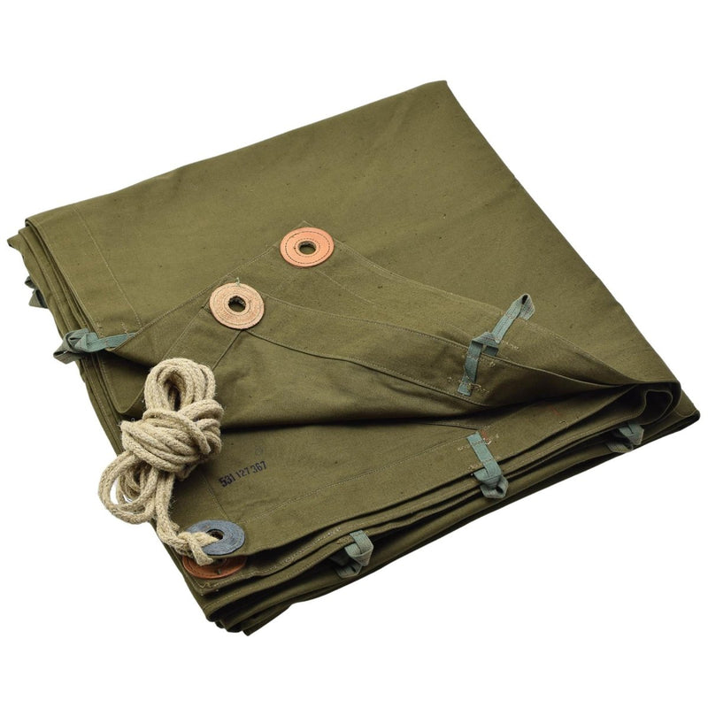 Oryginalna armia czeska khaki poncho namiot wodoodporne vintage camping na zewnątrz