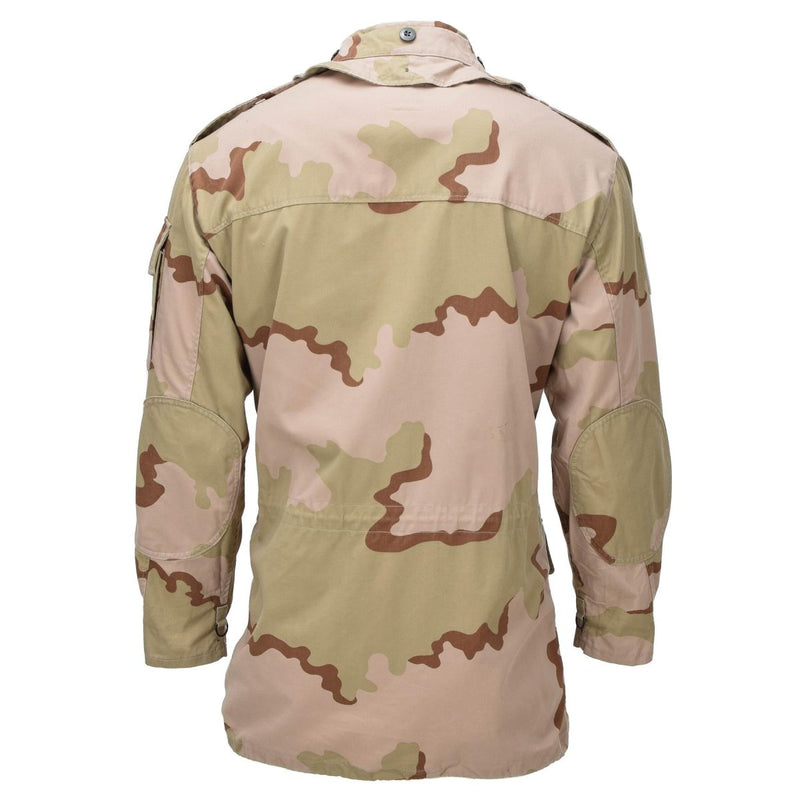 Oryginalny holenderski powłokę wojskową Regulowane mankiety Hemline Desert Camo