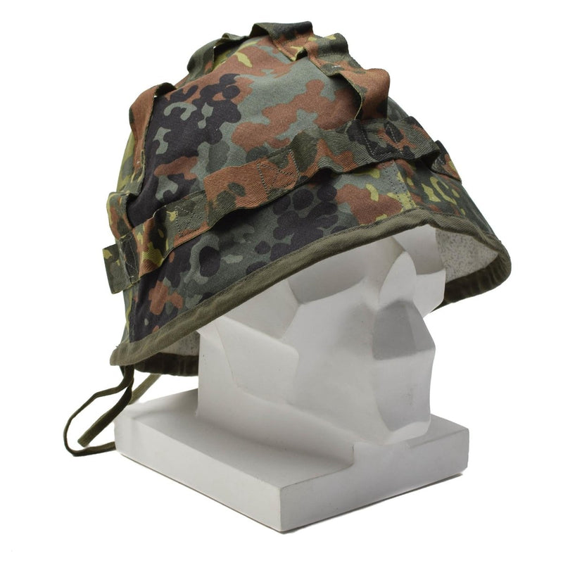 Oryginalna okładka niemieckiego hełmu wojskowego Flecklecktarn Camouflage Army Pisma new